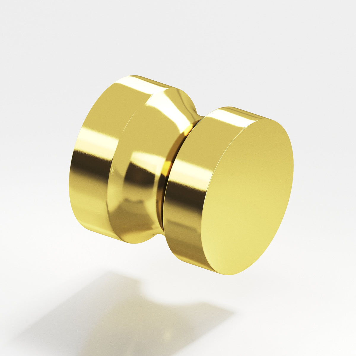 Colonial Bronze 189BB Stepped Round Back-to-Back Shower Door Knob Kit, 1-1/4 in Diameter - French Gold