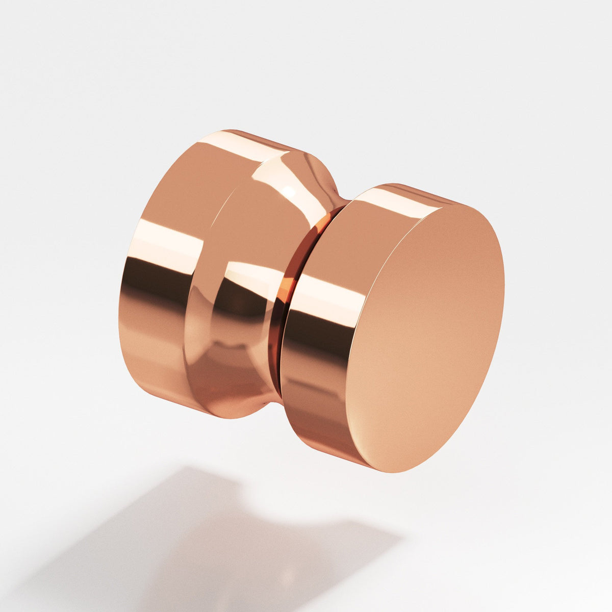 Colonial Bronze 188 Stepped Round Knob, 1-1/4 in Diameter - Polished Copper