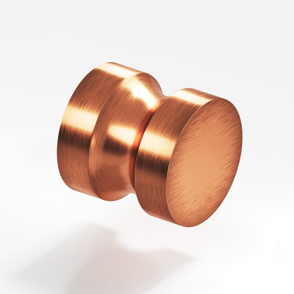 Colonial Bronze 189BB Stepped Round Back-to-Back Shower Door Knob Kit, 1-1/4 in Diameter - Antique Copper