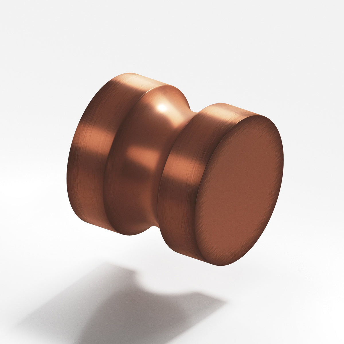 Colonial Bronze 189BB Stepped Round Back-to-Back Shower Door Knob Kit, 1-1/4 in Diameter - Matte Antique Copper