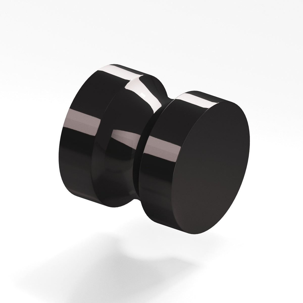 Colonial Bronze 188 Stepped Round Knob, 1-1/4 in Diameter - Satin Black