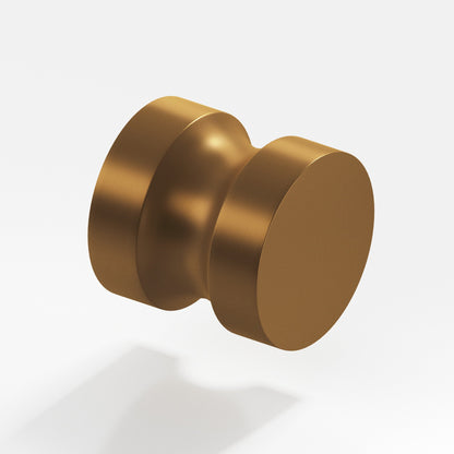 Colonial Bronze 189BB Stepped Round Back-to-Back Shower Door Knob Kit, 1-1/4 in Diameter - Matte Light Statuary Bronze
