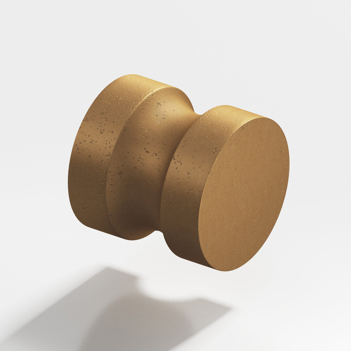 Colonial Bronze 188 Stepped Round Knob, 1-1/4 in Diameter - Distressed Light Statuary Bronze