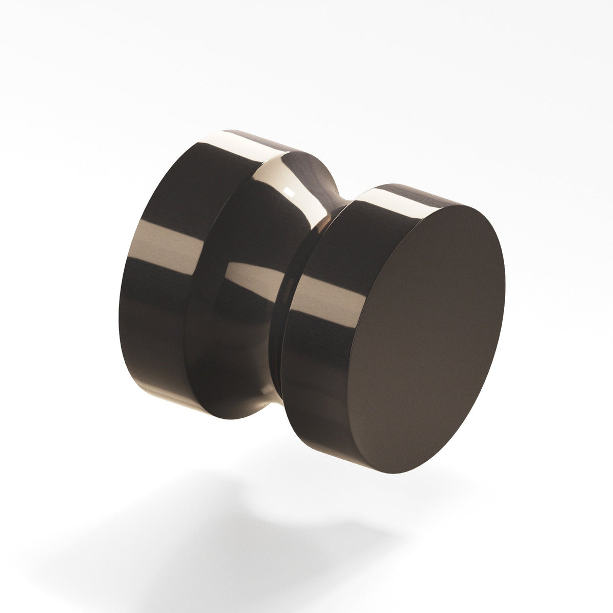 Colonial Bronze 189BB Stepped Round Back-to-Back Shower Door Knob Kit, 1-1/4 in Diameter - Dark Statuary Bronze