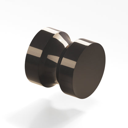Colonial Bronze 189BB Stepped Round Back-to-Back Shower Door Knob Kit, 1-1/4 in Diameter - Dark Statuary Bronze