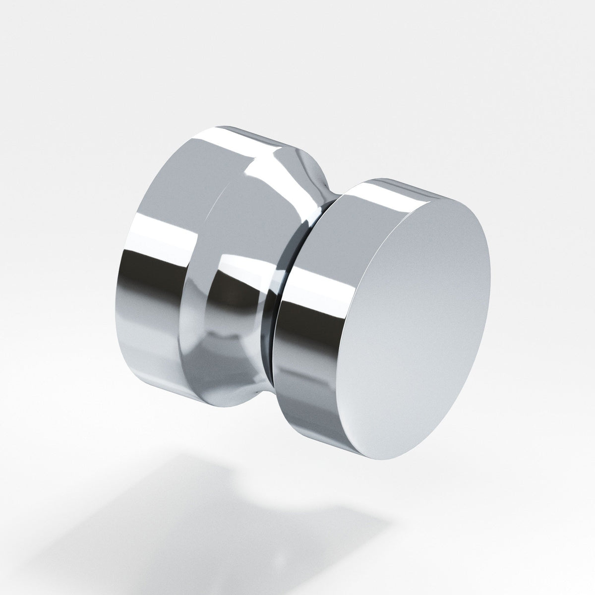 Colonial Bronze 188 Stepped Round Knob, 1-1/4 in Diameter - Polished Chrome