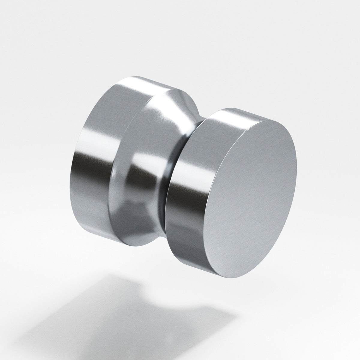 Colonial Bronze 189 Stepped Round Knob, 1-1/4 in Diameter - Satin Chrome