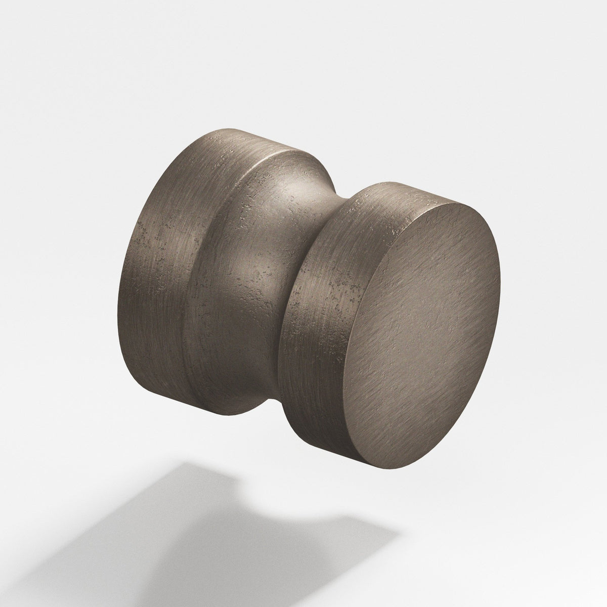 Colonial Bronze 188 Stepped Round Knob, 1-1/4 in Diameter - Distressed Pewter