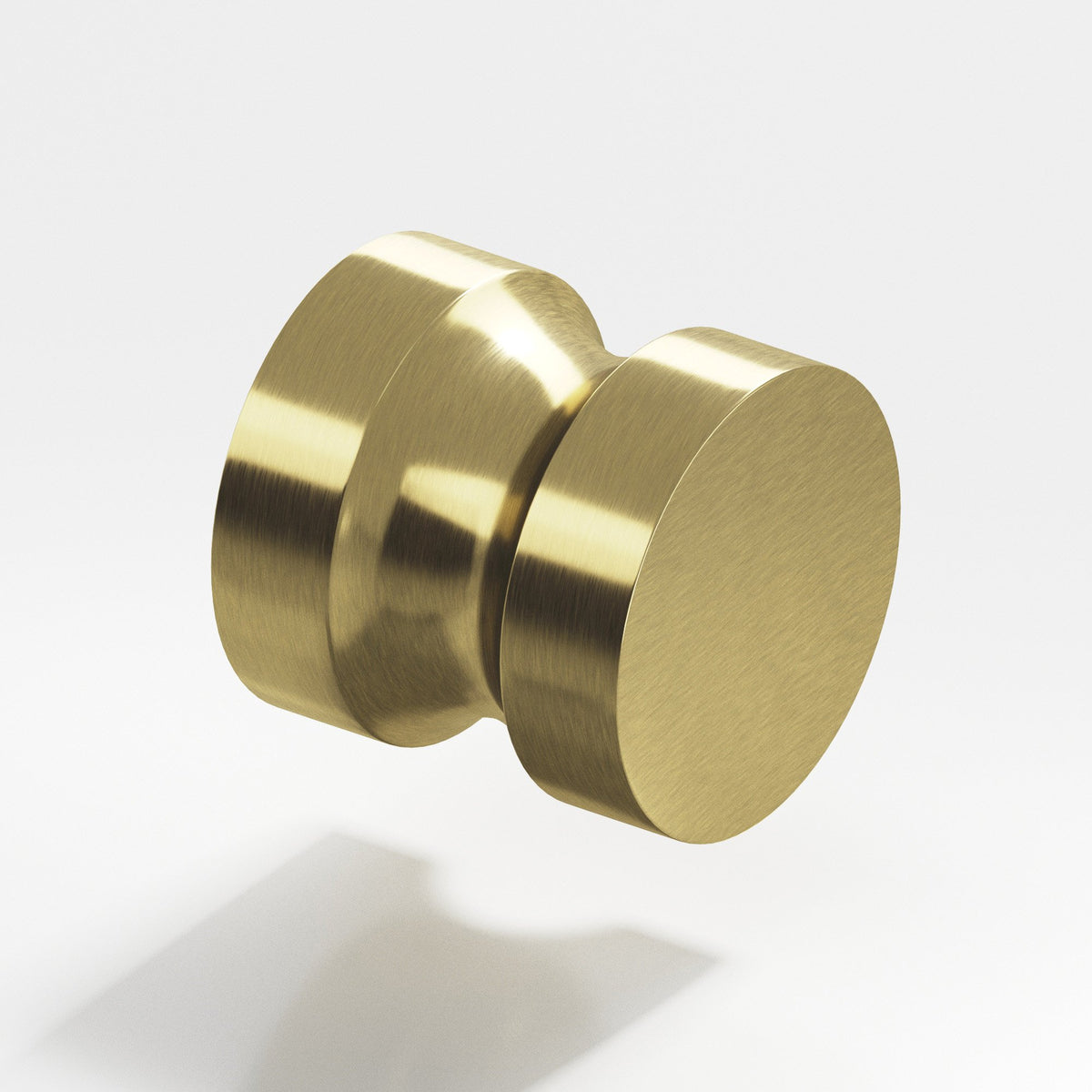 Colonial Bronze 189BB Stepped Round Back-to-Back Shower Door Knob Kit, 1-1/4 in Diameter - Antique Brass