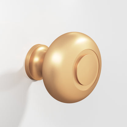 Colonial Bronze 1930BB Round Ringed-Face Back-to-Back Shower Door Knob Kit, 1-1/2 in Diameter - Matte Satin Bronze
