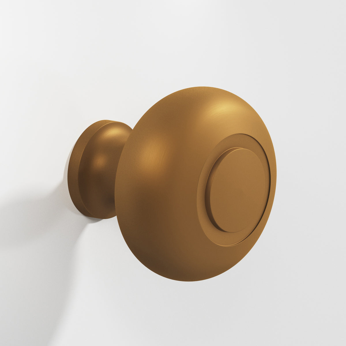 Colonial Bronze 1920 Round Knob with Ringed Face, 1-1/4 in Diameter - Matte Light Statuary Bronze