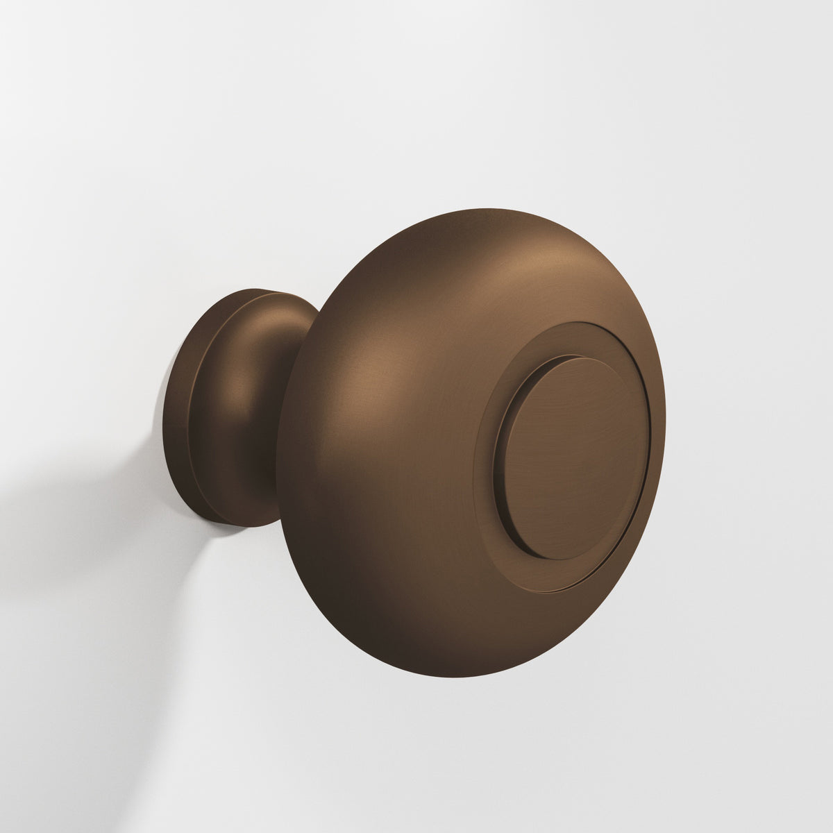 Colonial Bronze 1920BB Round Ringed-Face Back-to-Back Shower Door Knob Kit, 1-1/4 in Diameter - Matte Oil Rubbed Bronze
