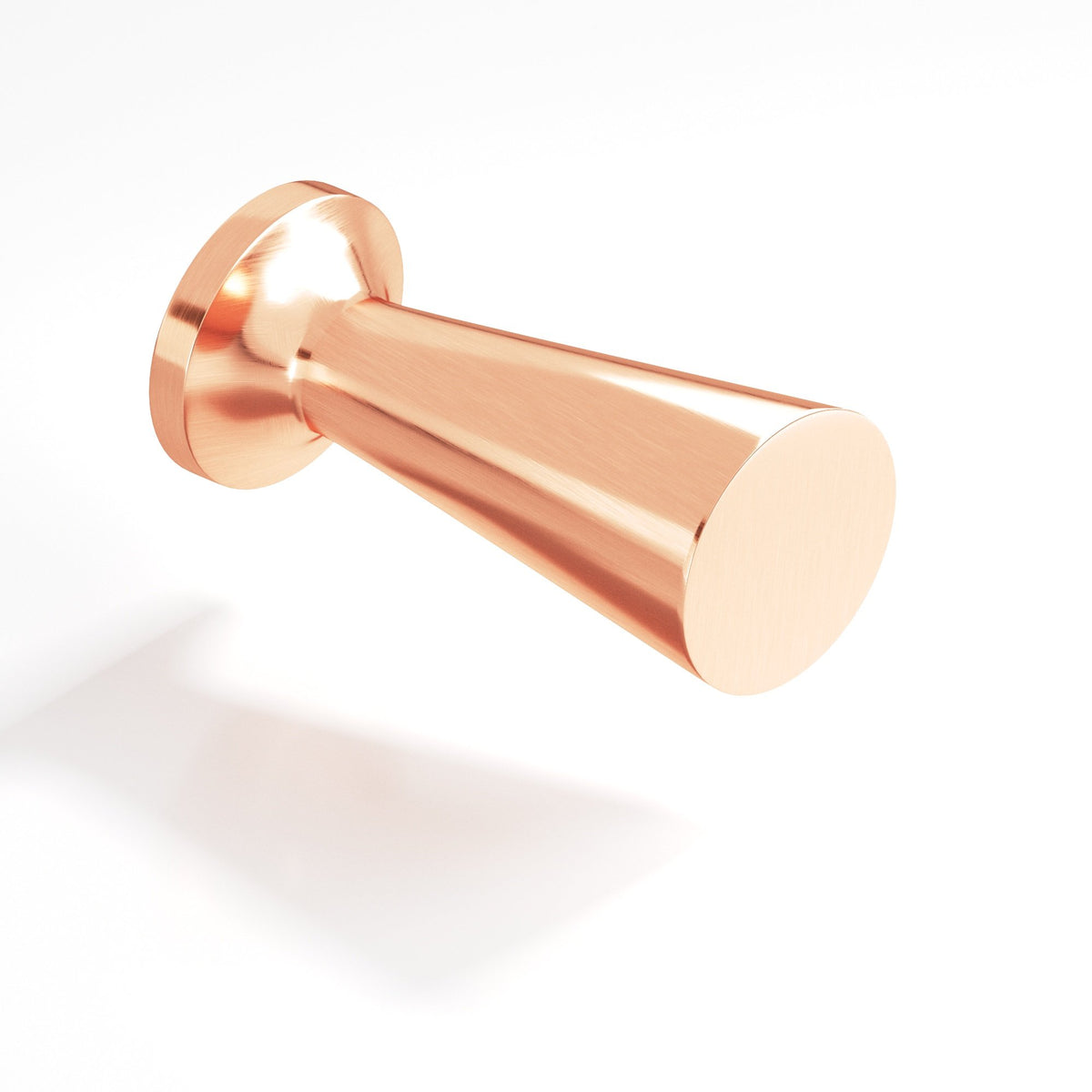 Colonial Bronze 195 Tapered Cone Knob with Round Base, 1/2 in Diameter - Satin Copper