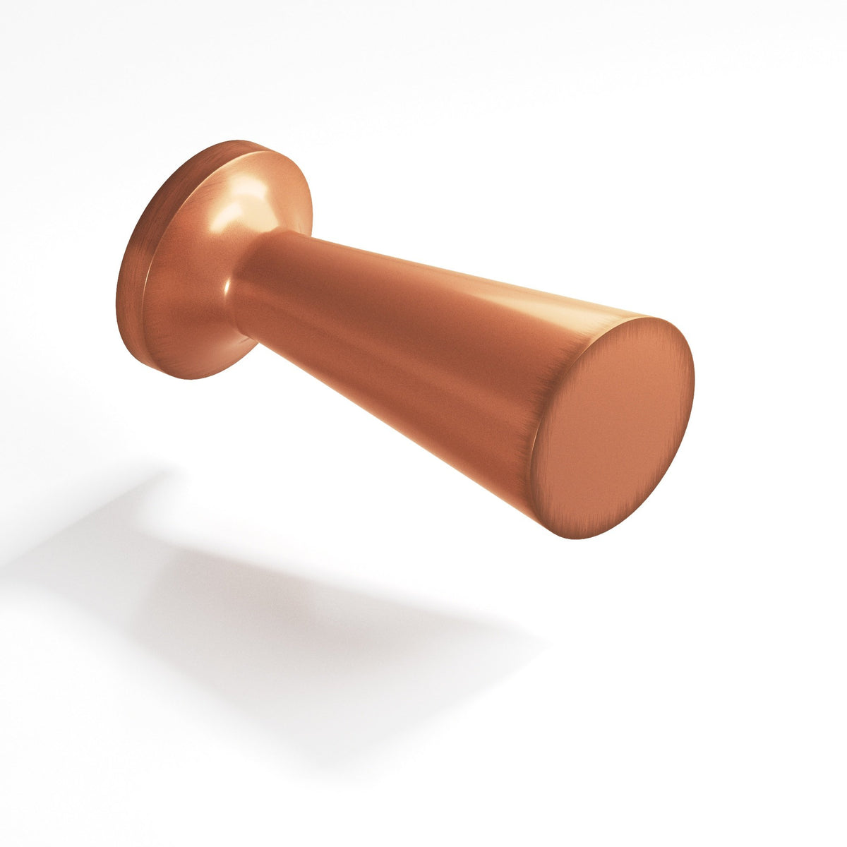Colonial Bronze 195 Tapered Cone Knob with Round Base, 1/2 in Diameter - Matte Antique Copper