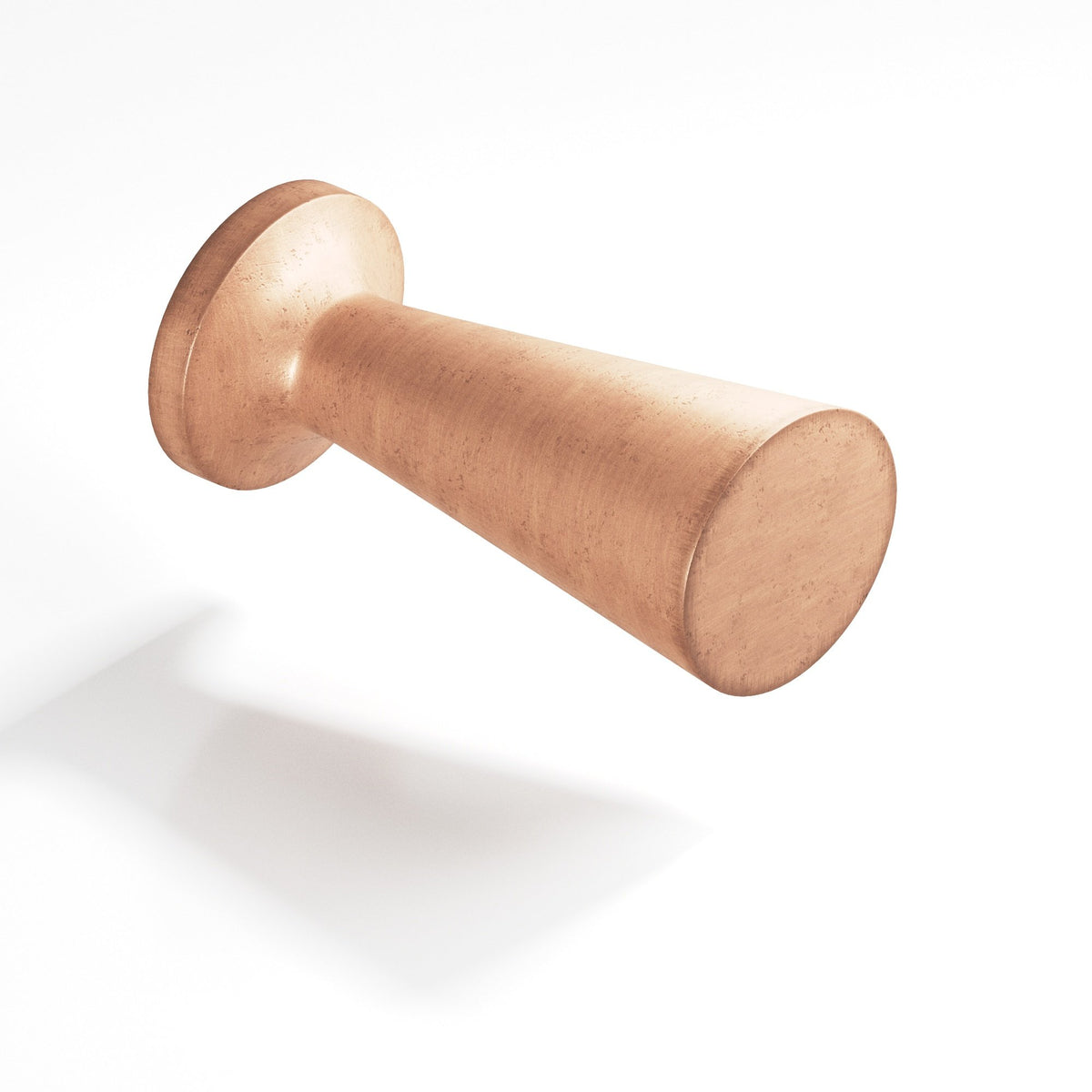Colonial Bronze 195 Tapered Cone Knob with Round Base, 1/2 in Diameter - Distressed Antique Copper