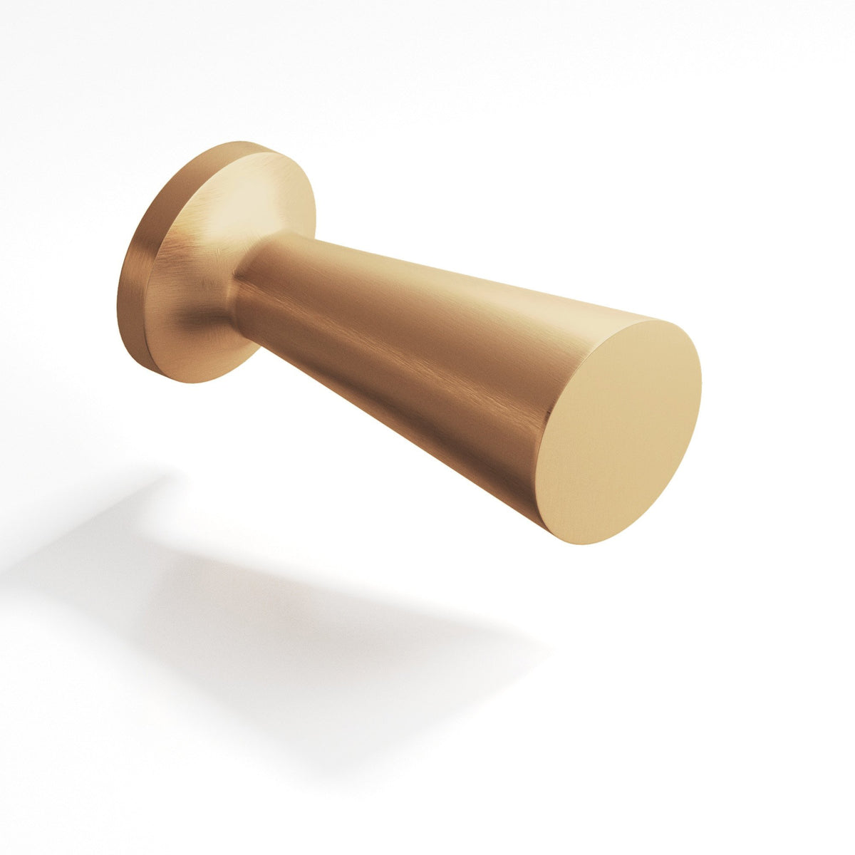 Colonial Bronze 195 Tapered Cone Knob with Round Base, 1/2 in Diameter - Matte Satin Bronze