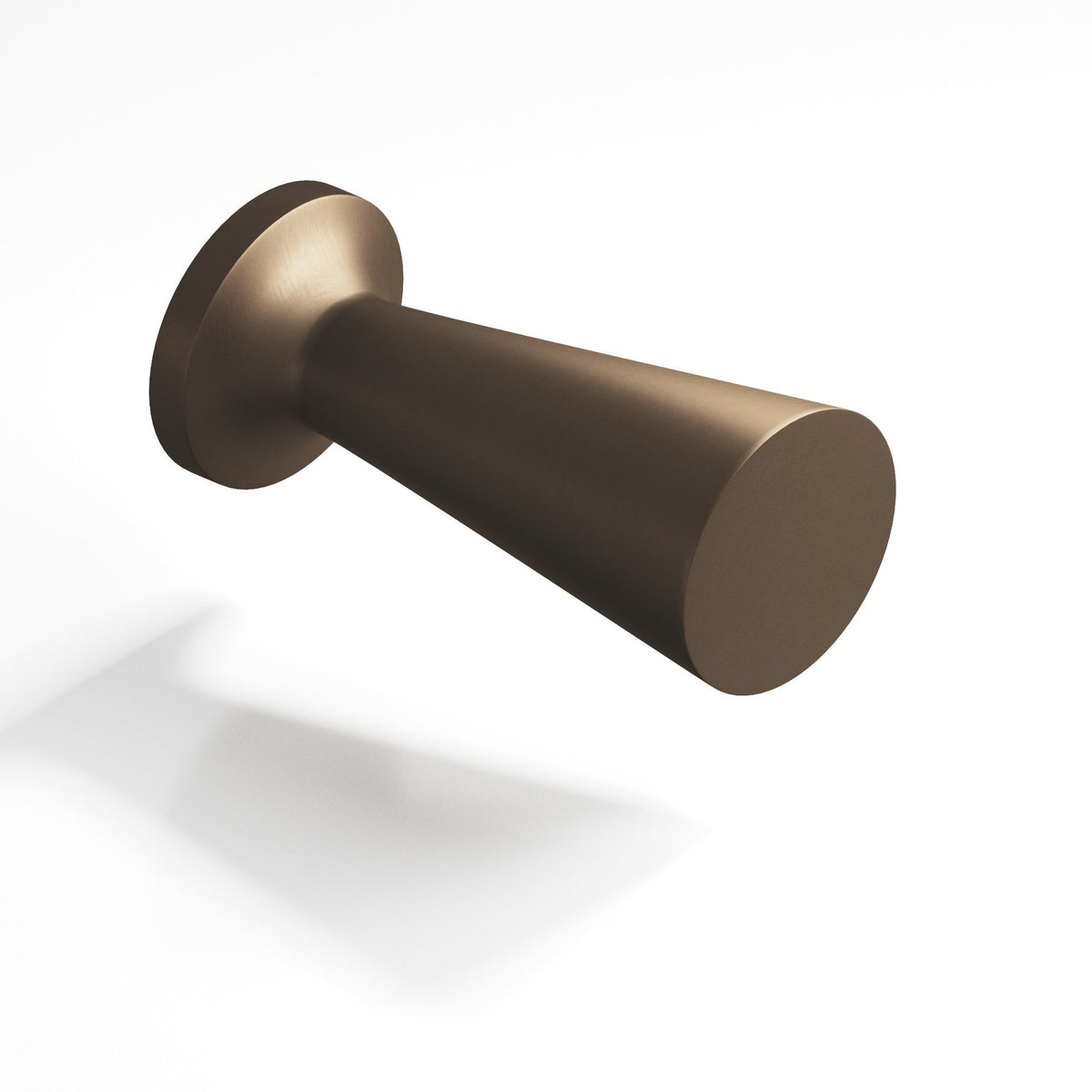 Colonial Bronze 195 Tapered Cone Knob with Round Base, 1/2 in Diameter - Heritage Bronze
