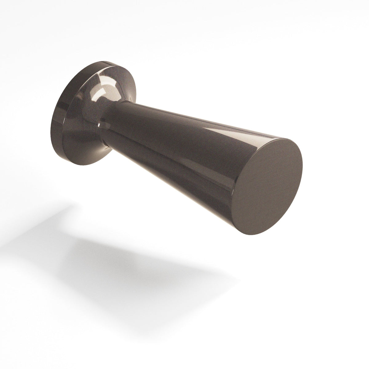 Colonial Bronze 195 Tapered Cone Knob with Round Base, 1/2 in Diameter - Dark Statuary Bronze