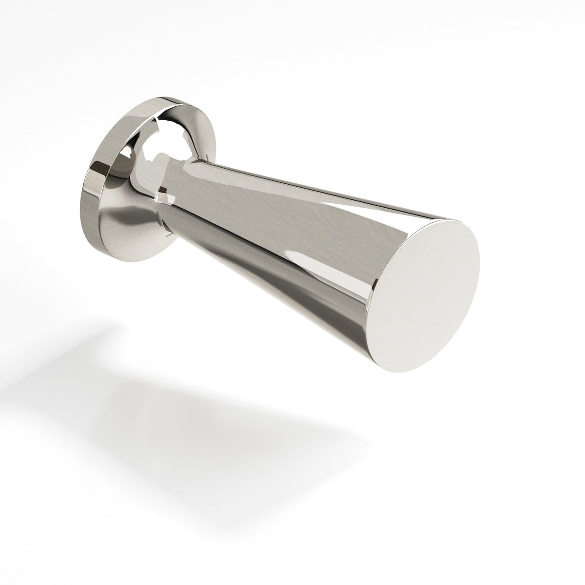 Colonial Bronze 195 Tapered Cone Knob with Round Base, 1/2 in Diameter - Nickel Stainless