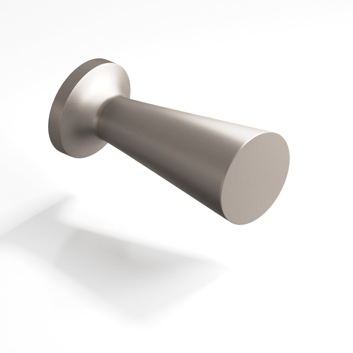 Colonial Bronze 195 Tapered Cone Knob with Round Base, 1/2 in Diameter - Pewter