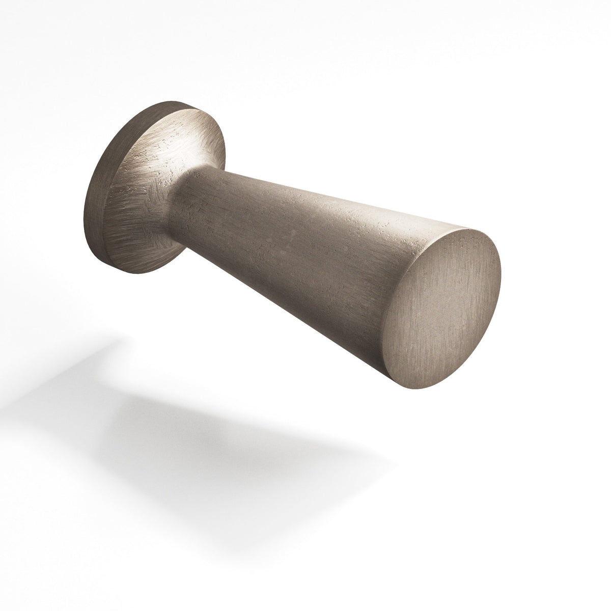 Colonial Bronze 195 Tapered Cone Knob with Round Base, 1/2 in Diameter - Distressed Pewter