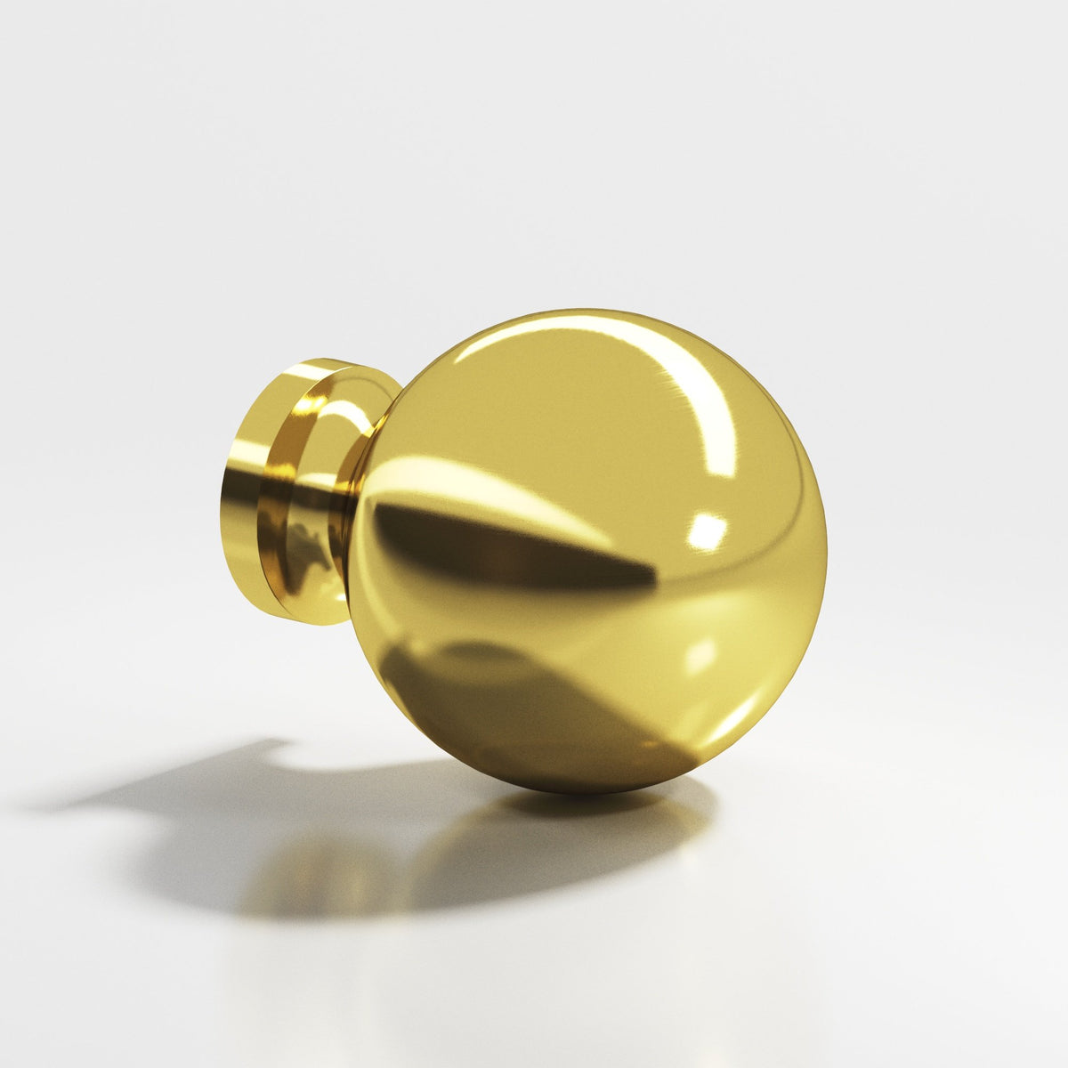 Colonial Bronze 196 Globe Knob, 1 in Diameter - French Gold