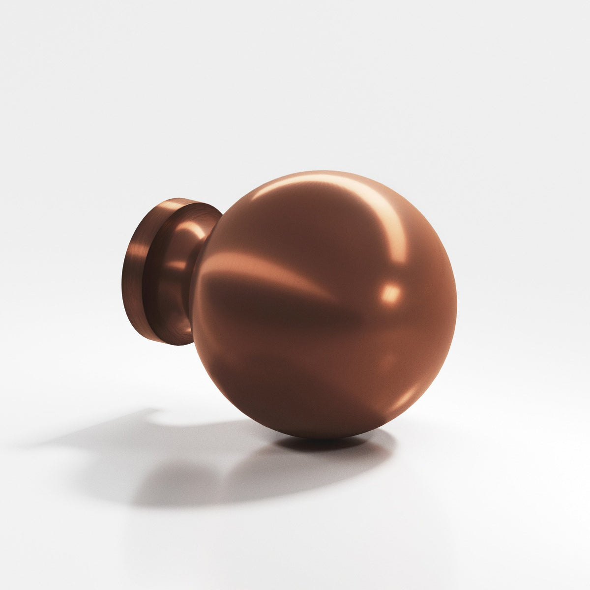 Colonial Bronze 196 Globe Knob, 1 in Diameter - Matte Antique Copper