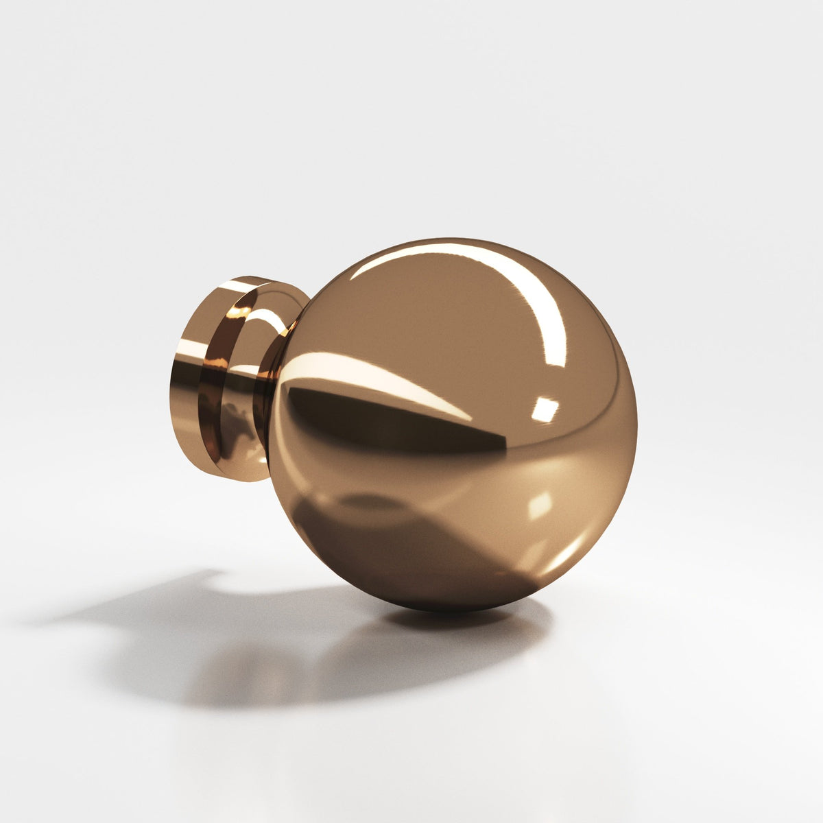 Colonial Bronze 196 Globe Knob, 1 in Diameter - Polished Bronze