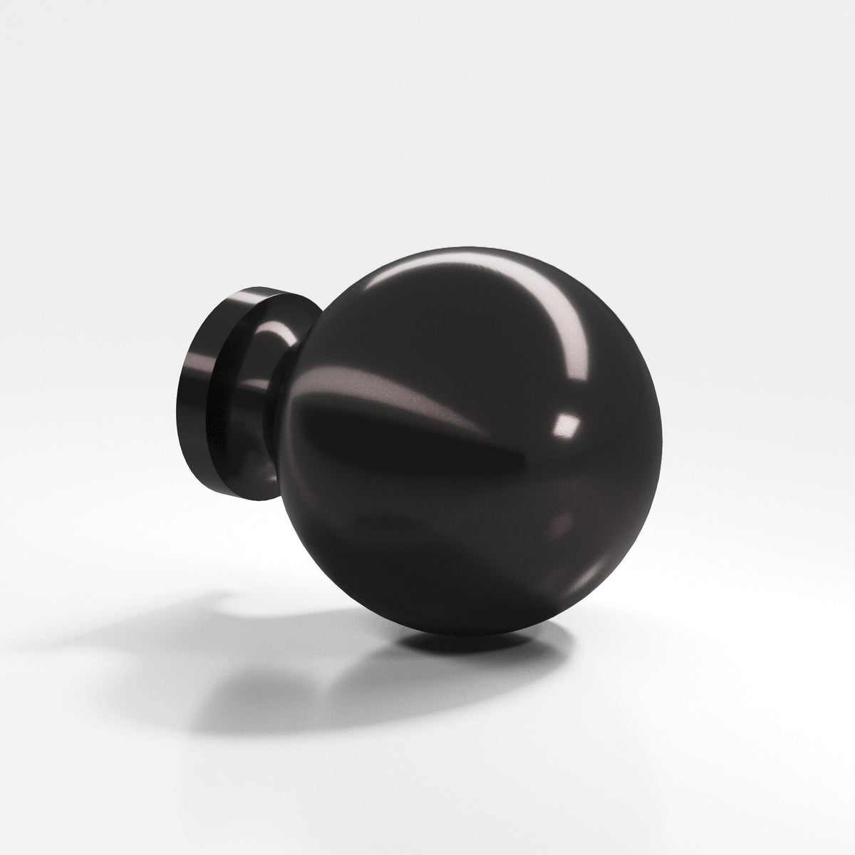 Colonial Bronze 197BB Globe Back-to-Back Shower Door Knob Kit, 1-1/4 in Diameter - Satin Black