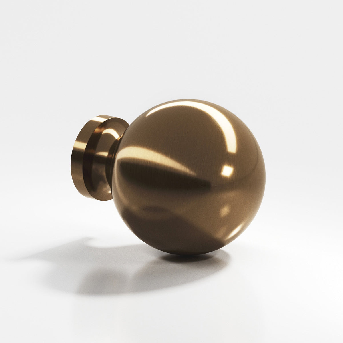 Colonial Bronze 196 Globe Knob, 1 in Diameter - Light Statuary Bronze