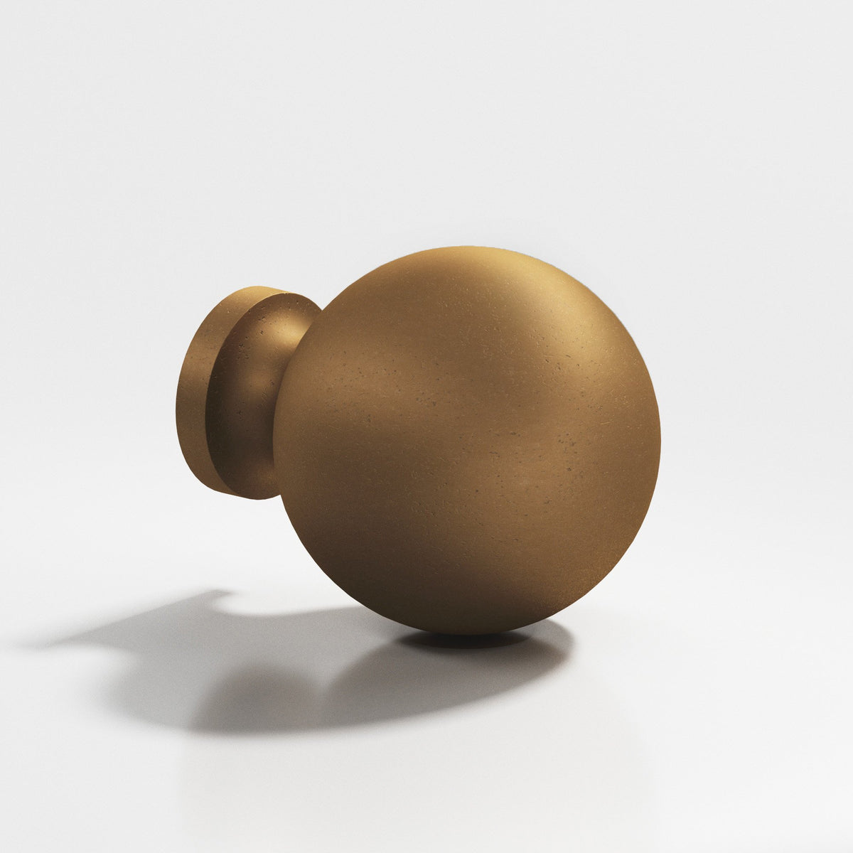 Colonial Bronze 196 Globe Knob, 1 in Diameter - Distressed Light Statuary Bronze