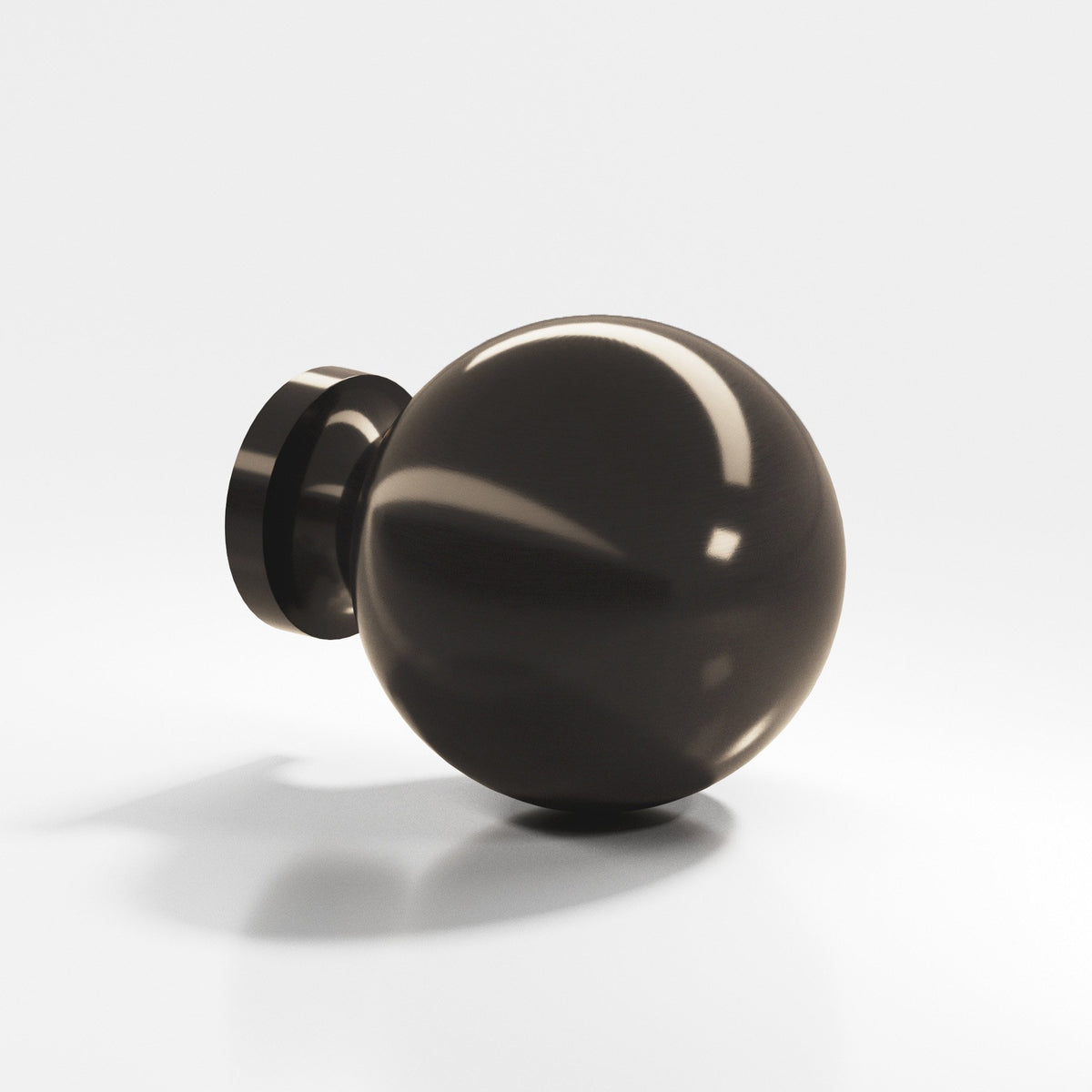 Colonial Bronze 196 Globe Knob, 1 in Diameter - Dark Statuary Bronze
