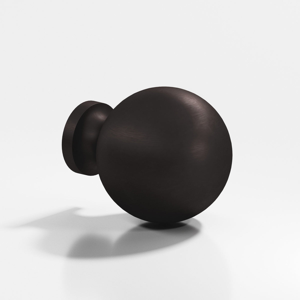 Colonial Bronze 196 Globe Knob, 1 in Diameter - Matte Dark Statuary Bronze