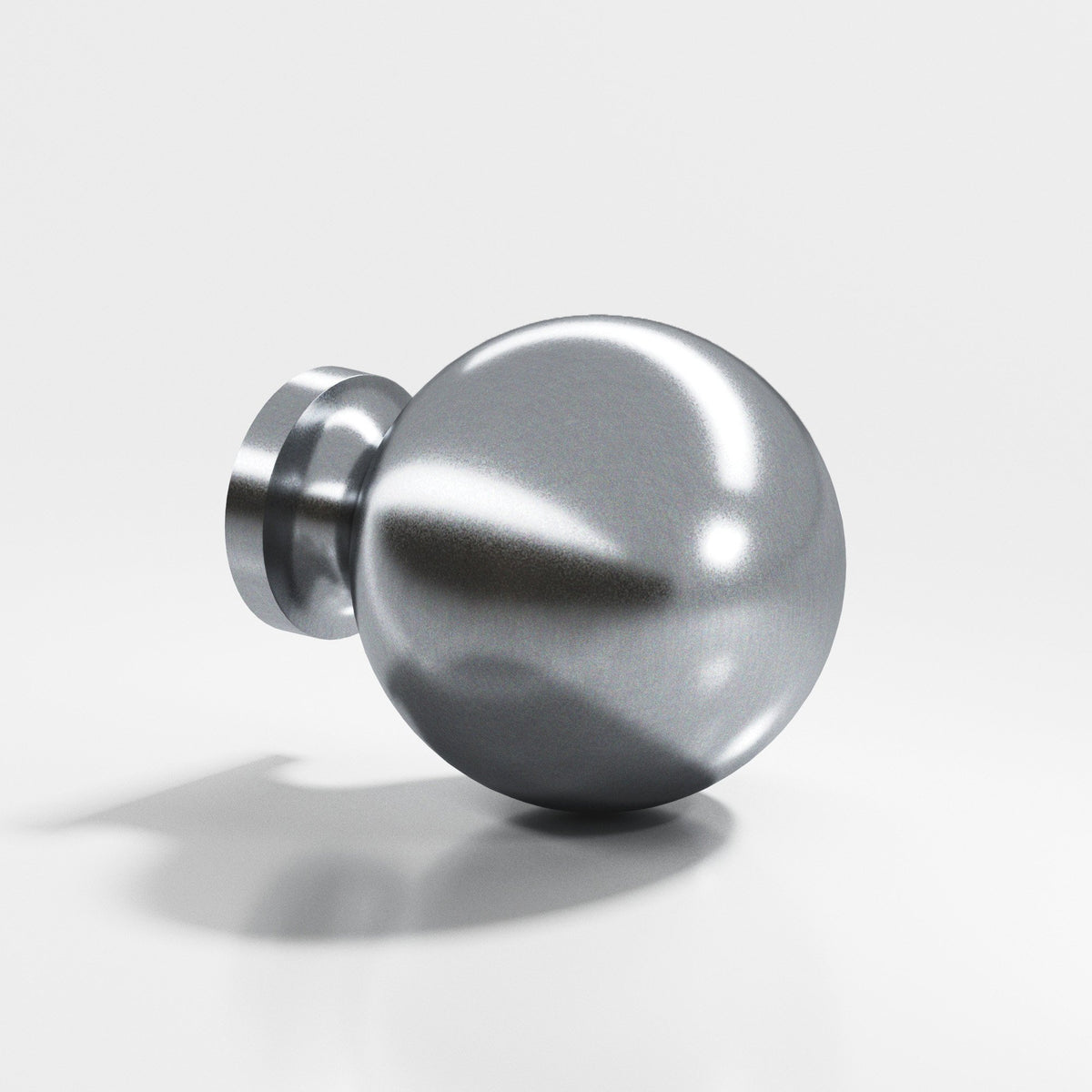 Colonial Bronze 197 Globe Knob, 1-1/4 in Diameter - Satin Chrome
