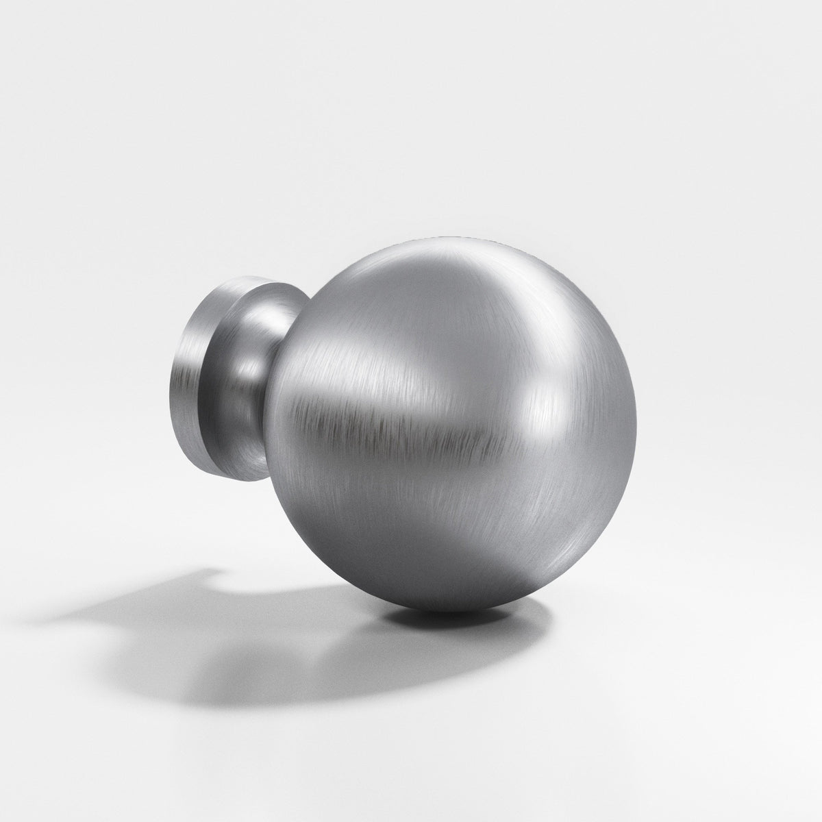 Colonial Bronze 197 Globe Knob, 1-1/4 in Diameter - Matte Satin Chrome