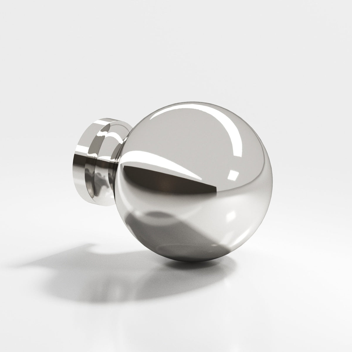 Colonial Bronze 197BB Globe Back-to-Back Shower Door Knob Kit, 1-1/4 in Diameter - Polished Nickel