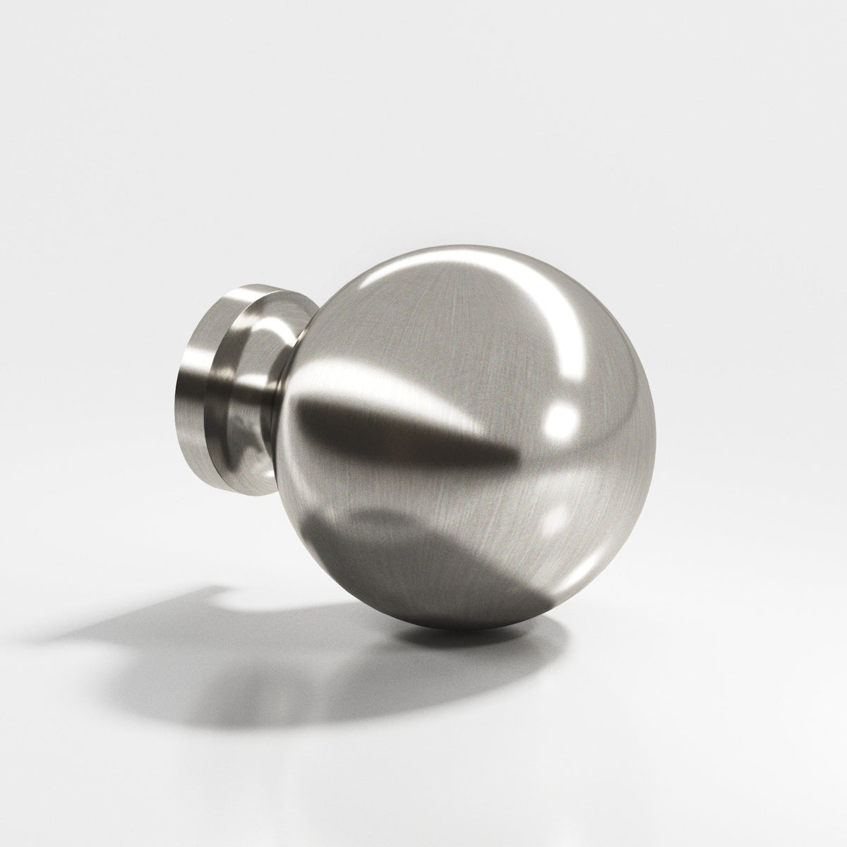 Colonial Bronze 197BB Globe Back-to-Back Shower Door Knob Kit, 1-1/4 in Diameter - Satin Nickel