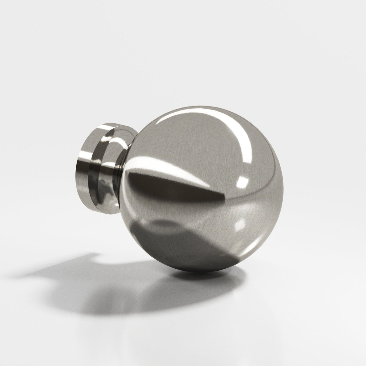 Colonial Bronze 196 Globe Knob, 1 in Diameter - Nickel Stainless