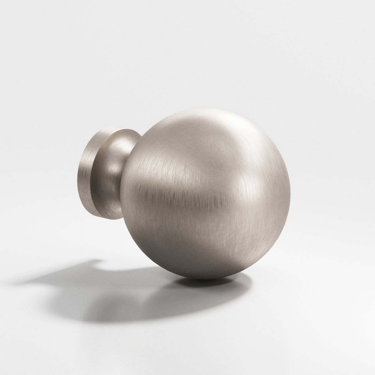 Colonial Bronze 196 Globe Knob, 1 in Diameter - Matte Satin Nickel