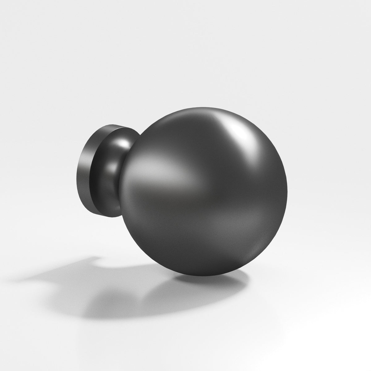 Colonial Bronze 197BB Globe Back-to-Back Shower Door Knob Kit, 1-1/4 in Diameter - Matte Graphite