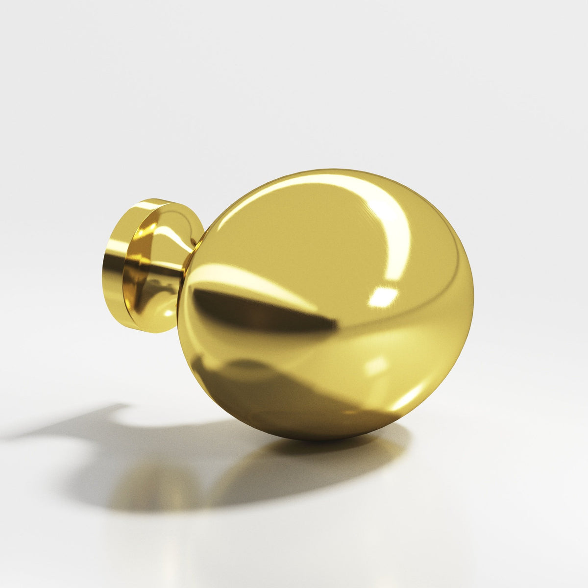 Colonial Bronze 198 Oval Egg Knob, 1-1/4 x 1 in - French Gold