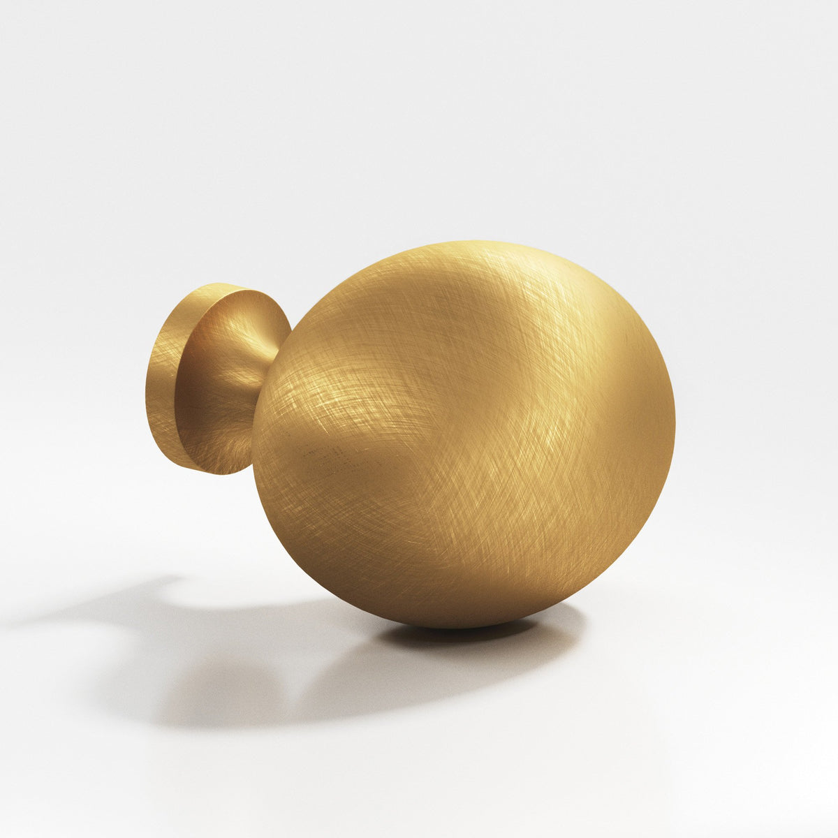 Colonial Bronze 199 Oval Egg Knob, 1-1/2 x 1-1/4 in - Weathered Brass