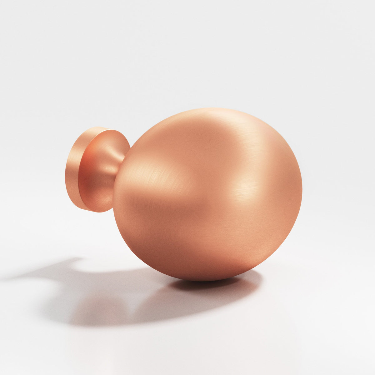 Colonial Bronze 199 Oval Egg Knob, 1-1/2 x 1-1/4 in - Matte Satin Copper