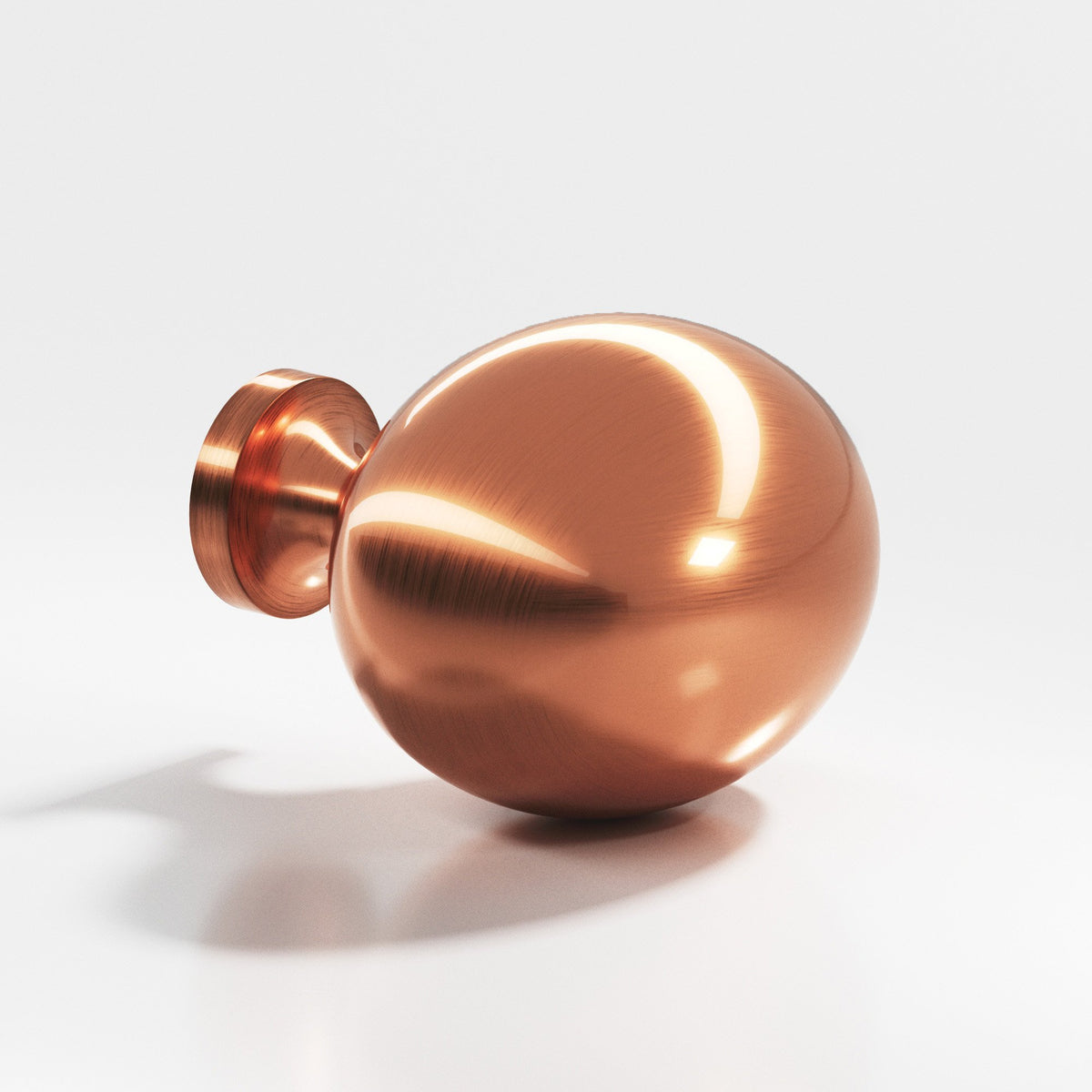 Colonial Bronze 199 Oval Egg Knob, 1-1/2 x 1-1/4 in - Antique Copper