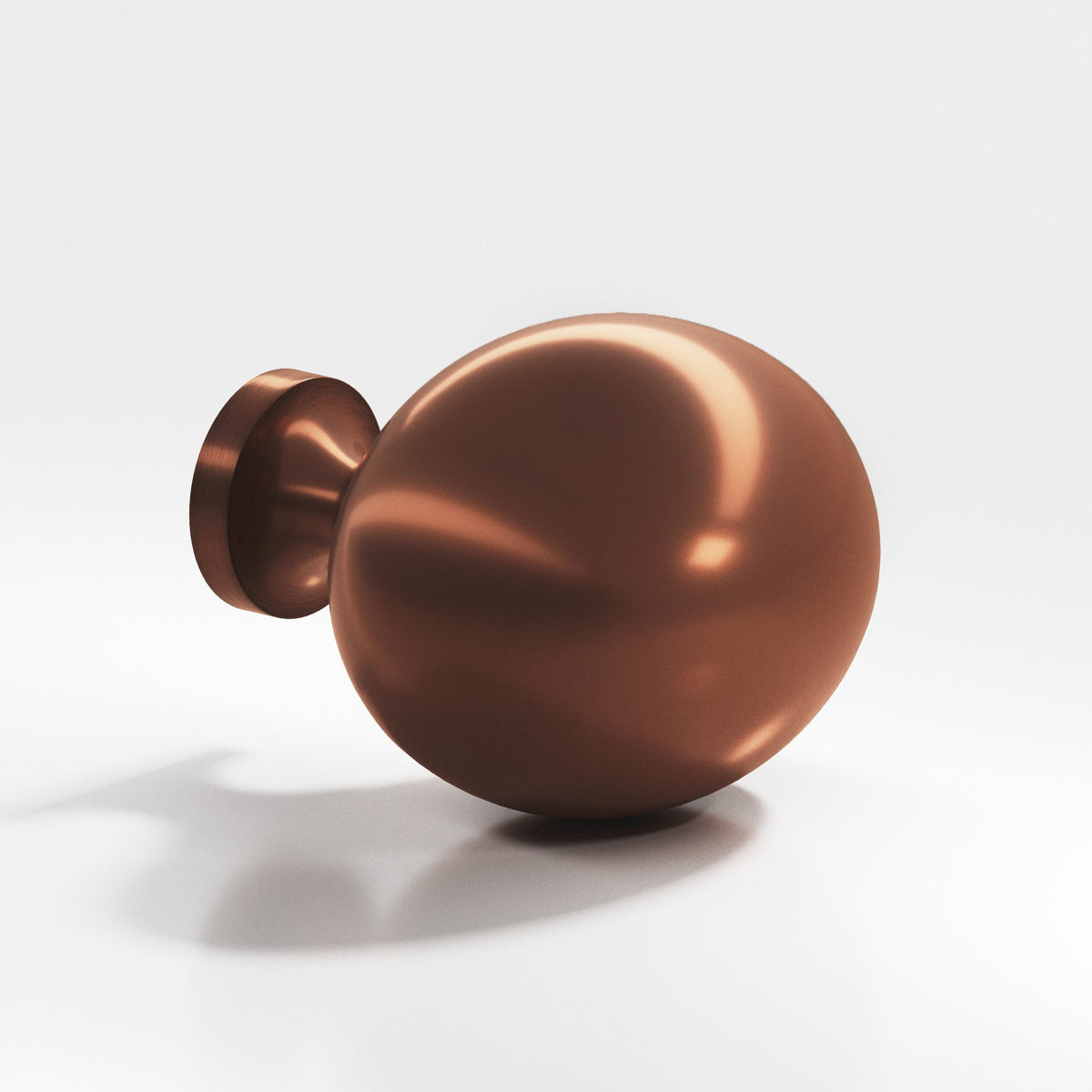 Colonial Bronze 199 Oval Egg Knob, 1-1/2 x 1-1/4 in - Matte Antique Copper