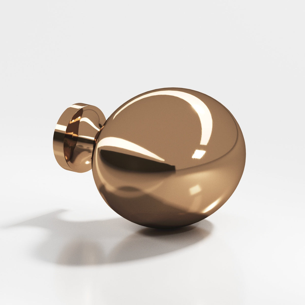 Colonial Bronze 199 Oval Egg Knob, 1-1/2 x 1-1/4 in - Polished Bronze