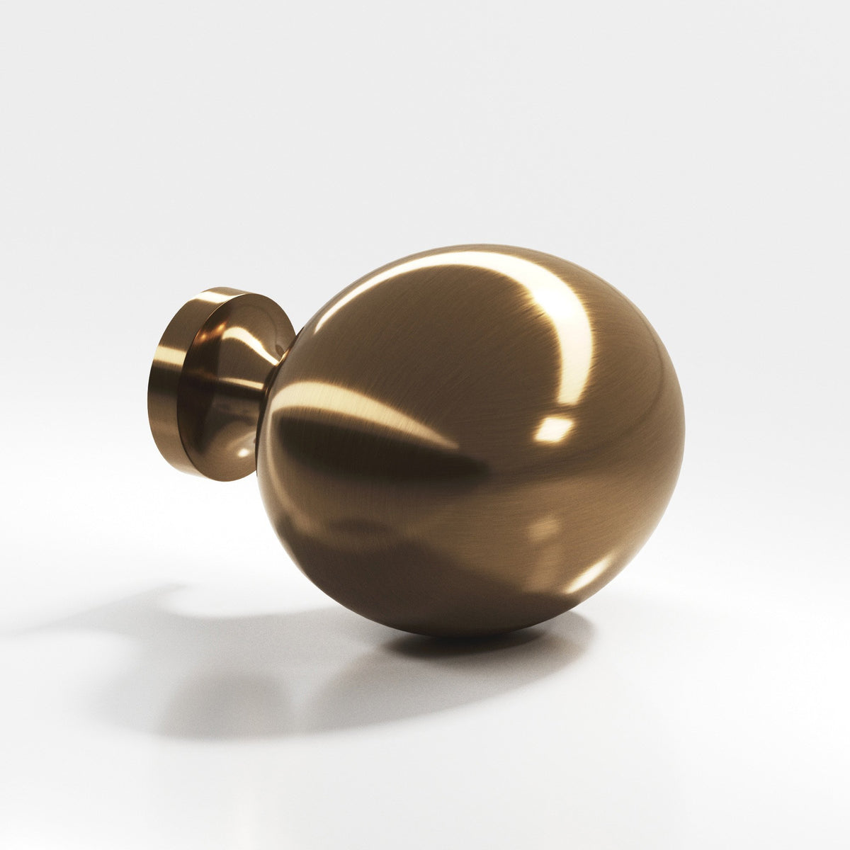 Colonial Bronze 199 Oval Egg Knob, 1-1/2 x 1-1/4 in - Light Statuary Bronze