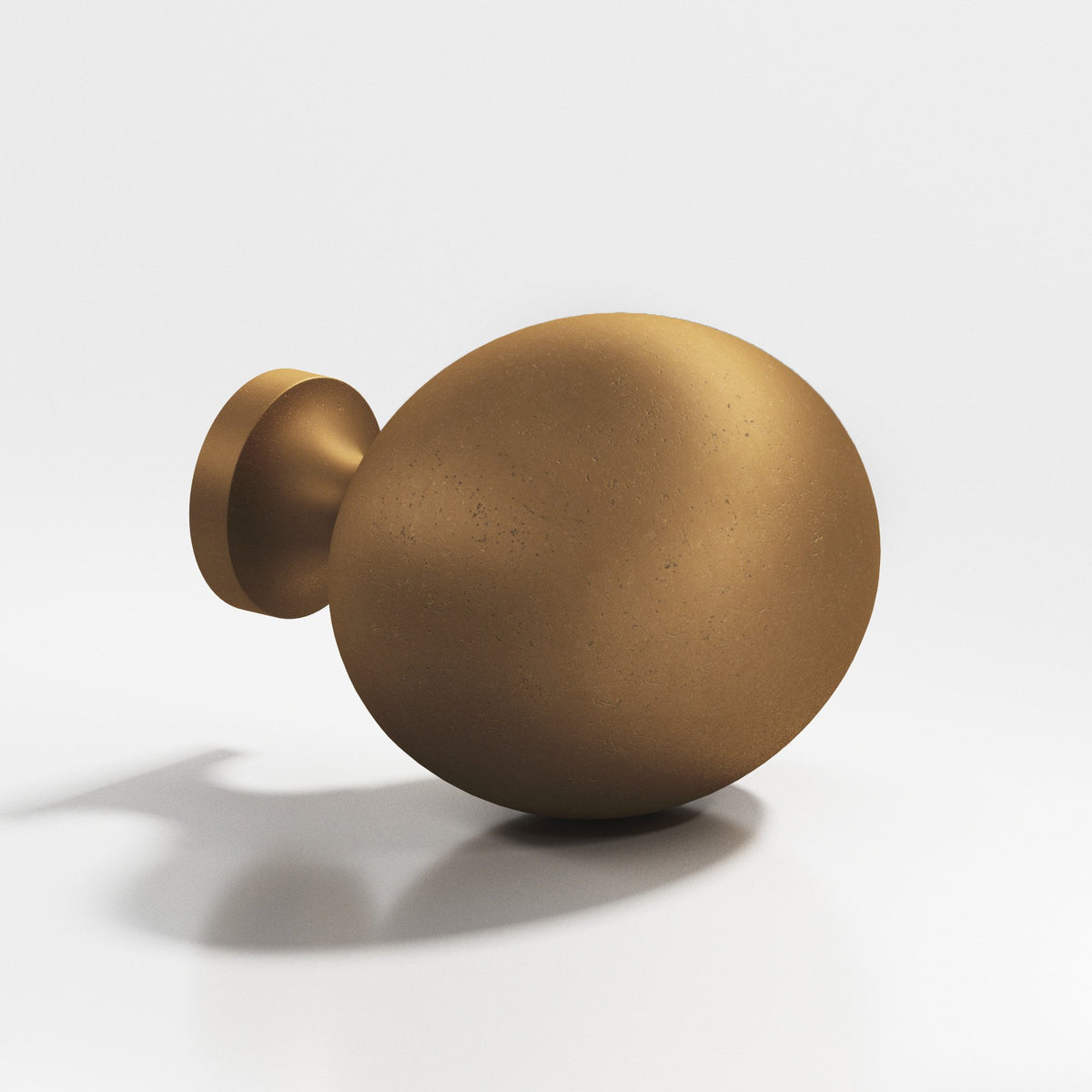 Colonial Bronze 198 Oval Egg Knob, 1-1/4 x 1 in - Distressed Light Statuary Bronze