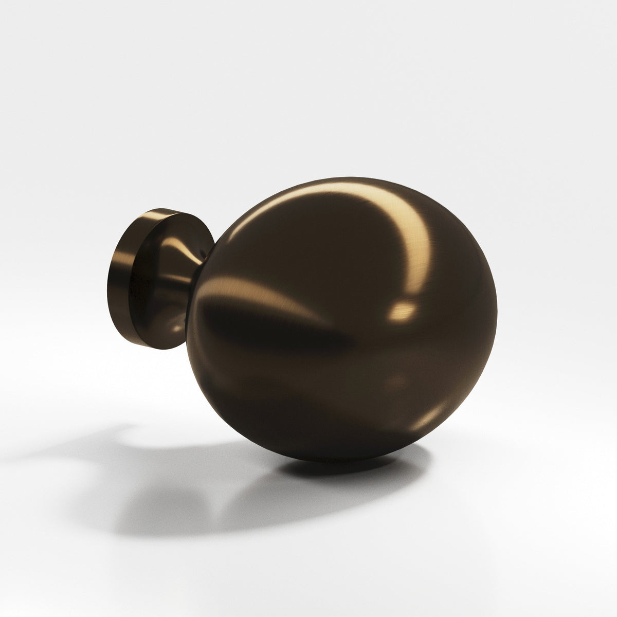 Colonial Bronze 198 Oval Egg Knob, 1-1/4 x 1 in - Oil Rubbed Bronze