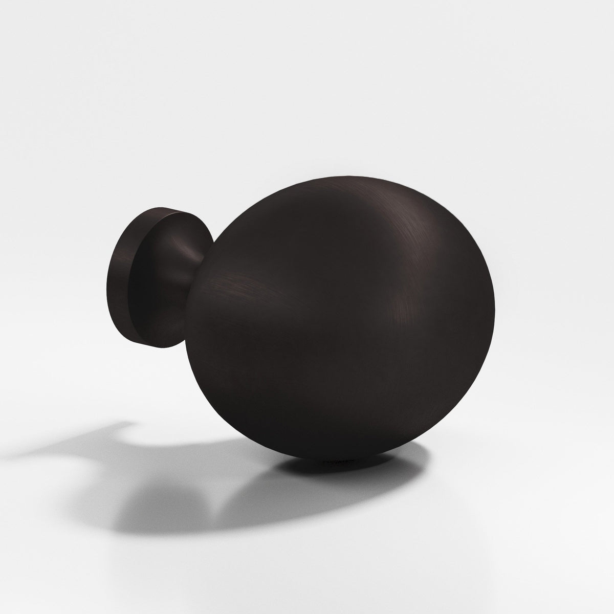 Colonial Bronze 198 Oval Egg Knob, 1-1/4 x 1 in - Matte Dark Statuary Bronze